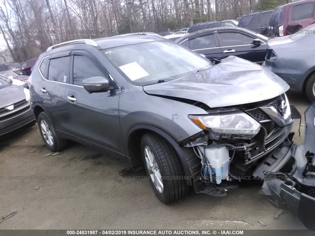 5N1AT2MV9FC814874 - 2015 NISSAN ROGUE S/SL/SV GRAY photo 1