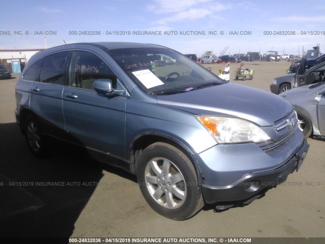 JHLRE48738C032942 - 2008 HONDA CR-V EXL BLUE photo 1