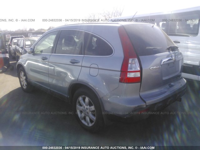 JHLRE48738C032942 - 2008 HONDA CR-V EXL BLUE photo 3