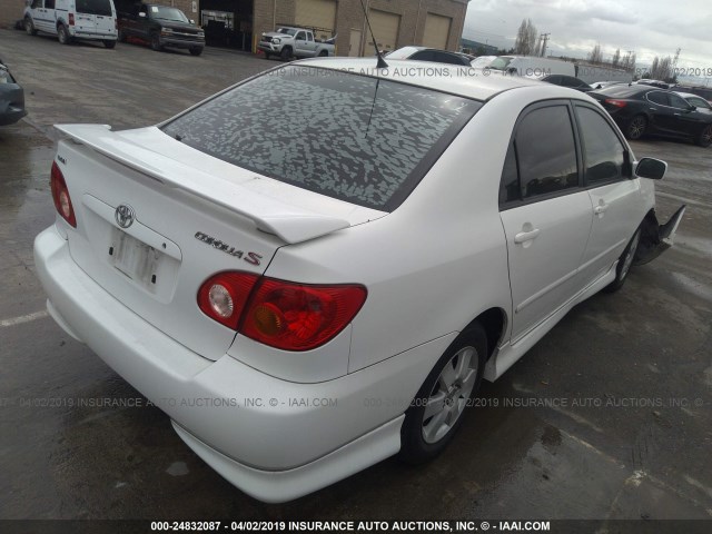 1NXBR32E73Z115793 - 2003 TOYOTA COROLLA CE/LE/S WHITE photo 4