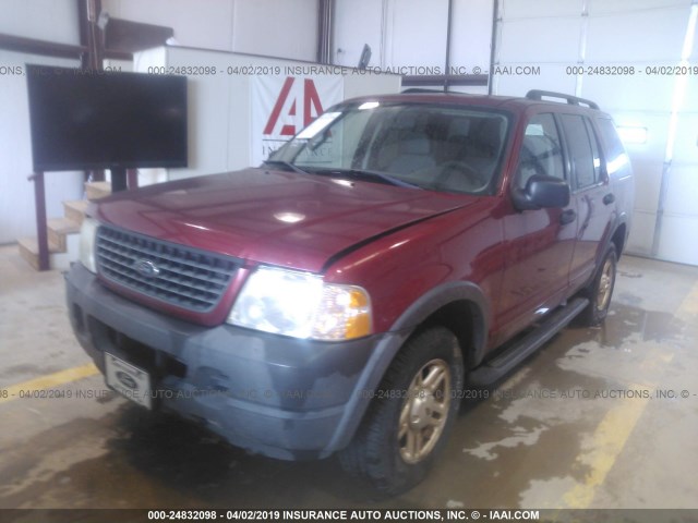 1FMZU72K13UA29342 - 2003 FORD EXPLORER XLS/XLS SPORT RED photo 2