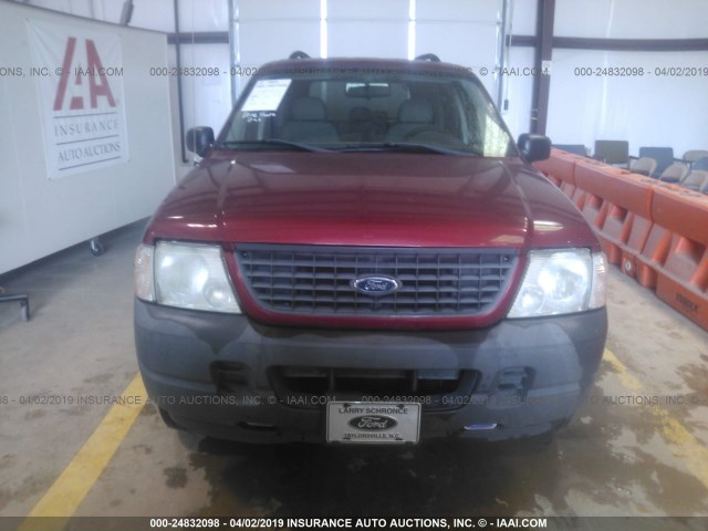 1FMZU72K13UA29342 - 2003 FORD EXPLORER XLS/XLS SPORT RED photo 6