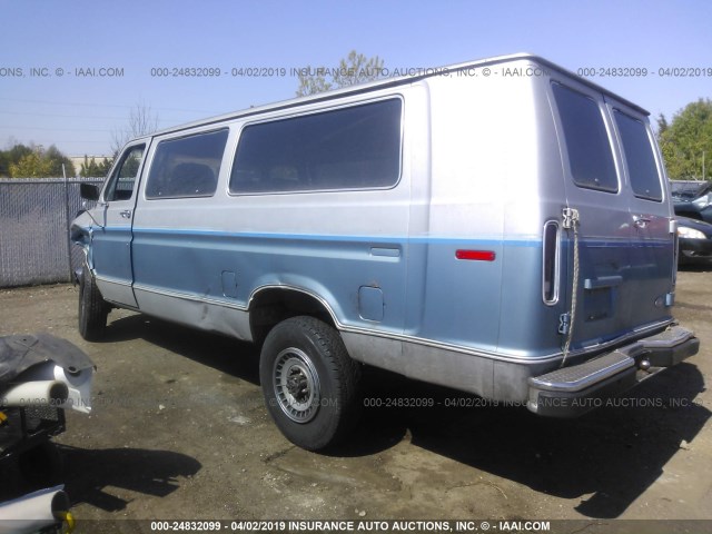 1FBJS31H9MHA86845 - 1991 FORD ECONOLINE E350 SUPER DUTY BLUE photo 3