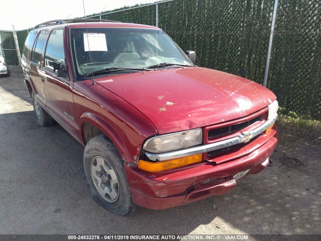 1GNDT13W52K113519 - 2002 CHEVROLET BLAZER MAROON photo 1