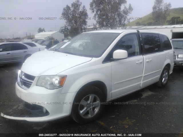 2C4RDGDG4CR112631 - 2012 DODGE GRAND CARAVAN CREW WHITE photo 2