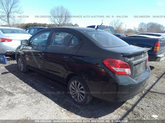 ML32F3FJ2JHF10254 - 2018 MITSUBISHI MIRAGE G4 ES BLACK photo 3