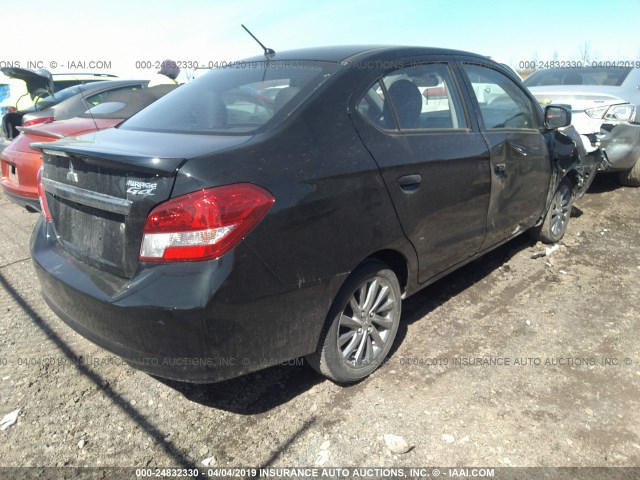 ML32F3FJ2JHF10254 - 2018 MITSUBISHI MIRAGE G4 ES BLACK photo 4