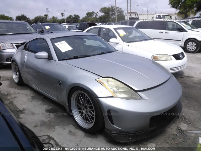 JN1AZ34E33T005815 - 2003 NISSAN 350Z COUPE SILVER photo 1