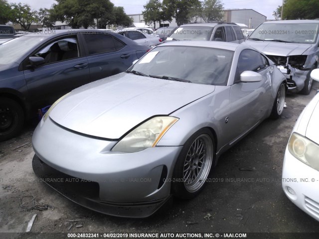 JN1AZ34E33T005815 - 2003 NISSAN 350Z COUPE SILVER photo 2