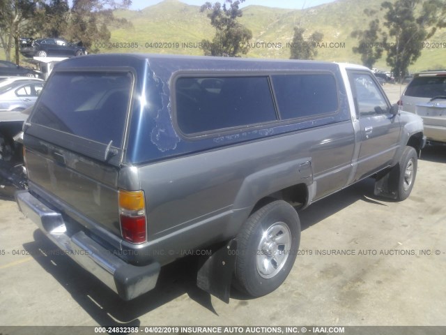 JT4RN64S2G5005110 - 1986 TOYOTA PICKUP RN64 SR5 GRAY photo 4