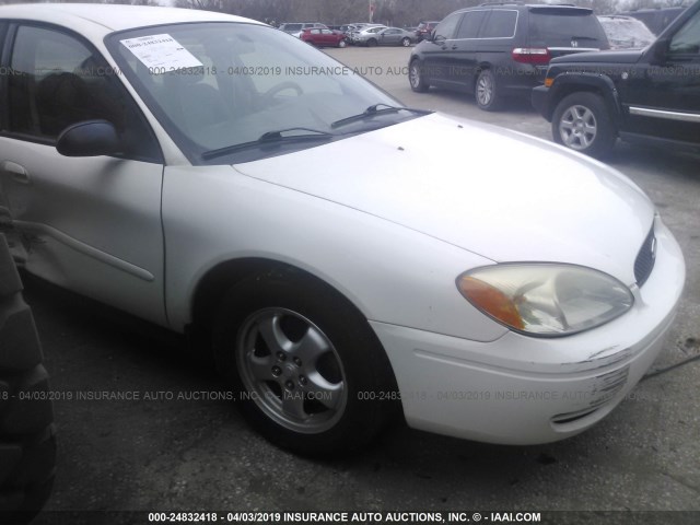 1FAFP53U26A178728 - 2006 FORD TAURUS SE WHITE photo 1