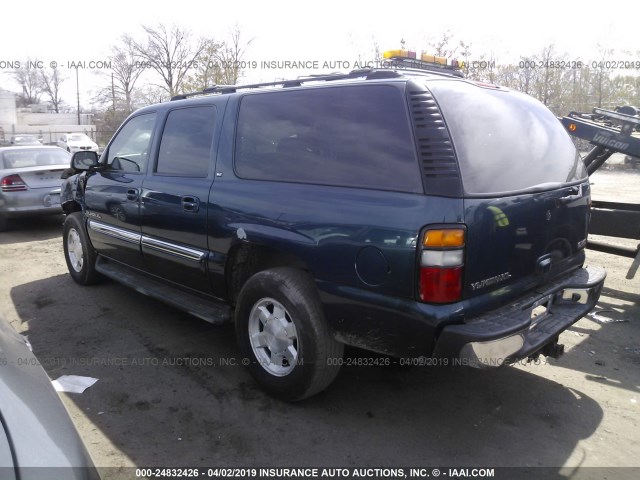 1GKFK16Z55J118891 - 2005 GMC YUKON XL K1500 GREEN photo 3