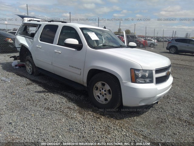 1GNSKJE37BR110657 - 2011 CHEVROLET SUBURBAN K1500 LT WHITE photo 1