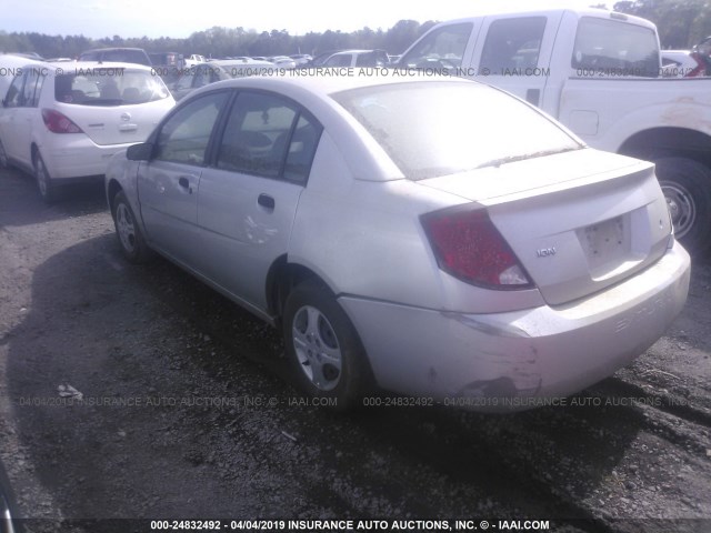 1G8AG52F83Z194642 - 2003 SATURN ION LEVEL 1 SILVER photo 3