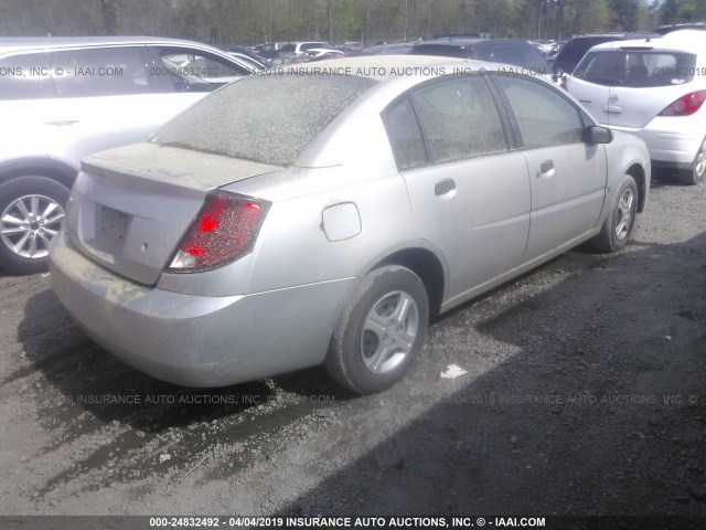 1G8AG52F83Z194642 - 2003 SATURN ION LEVEL 1 SILVER photo 4