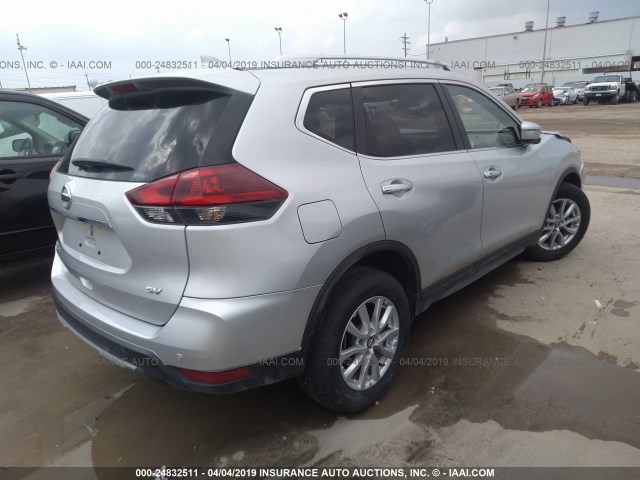 KNMAT2MT7KP516314 - 2019 NISSAN ROGUE S/SV SILVER photo 4