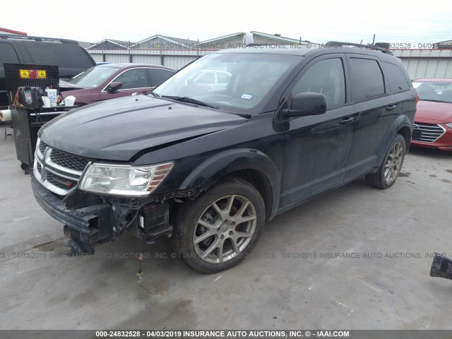 3C4PDCBG3FT709063 - 2015 DODGE JOURNEY SXT BLACK photo 2