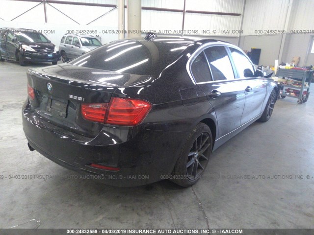 WBA3C1C58FP852501 - 2015 BMW 328 I SULEV BLACK photo 4