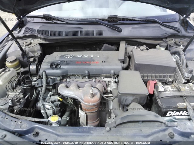 JTNBE46K973023551 - 2007 TOYOTA CAMRY NEW GENERAT CE/LE/XLE/SE BLUE photo 10