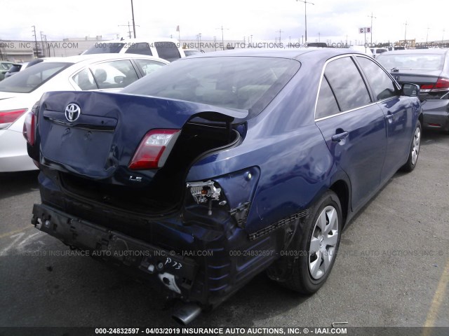 JTNBE46K973023551 - 2007 TOYOTA CAMRY NEW GENERAT CE/LE/XLE/SE BLUE photo 4