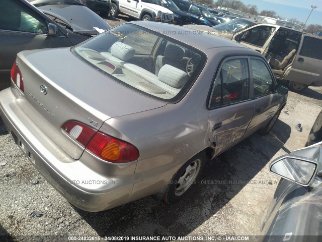 1NXBR12EXXZ226431 - 1999 TOYOTA COROLLA VE/CE/LE BEIGE photo 4