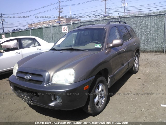 KM8SC13EX6U043805 - 2006 HYUNDAI SANTA FE GLS/LIMITED BROWN photo 2