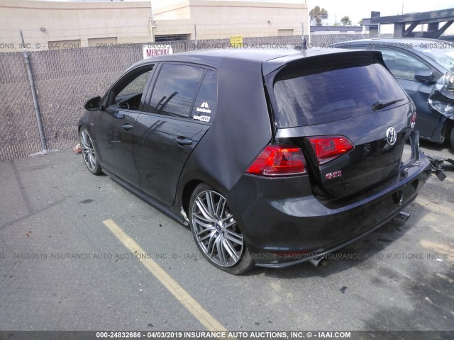 3VW447AUXHM009472 - 2017 VOLKSWAGEN GTI S/SE/AUTOBAHN BLACK photo 3