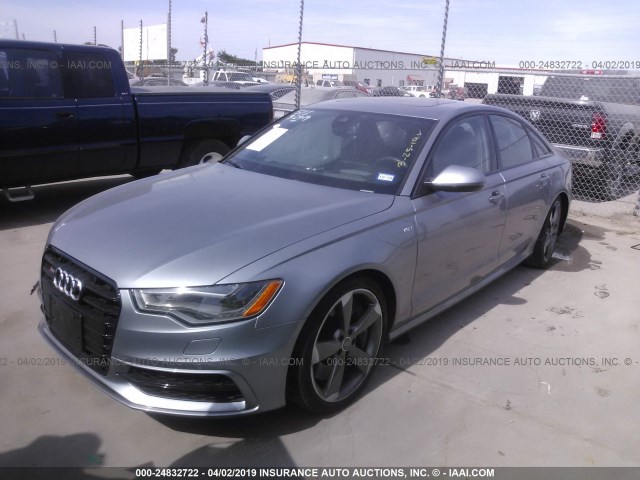 WAUF2AFC2FN002532 - 2015 AUDI S6 SILVER photo 2