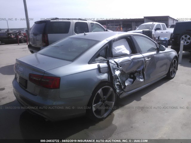 WAUF2AFC2FN002532 - 2015 AUDI S6 SILVER photo 4