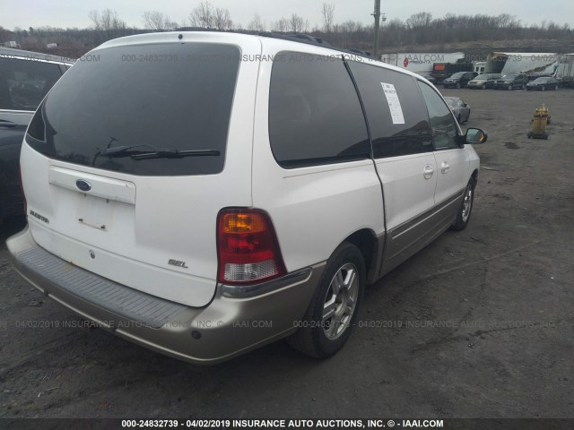 2FMZA53423BA90864 - 2003 FORD WINDSTAR SEL WHITE photo 4