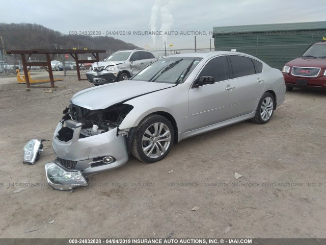 JNKAY01E08M603752 - 2008 INFINITI M35 SPORT SILVER photo 2