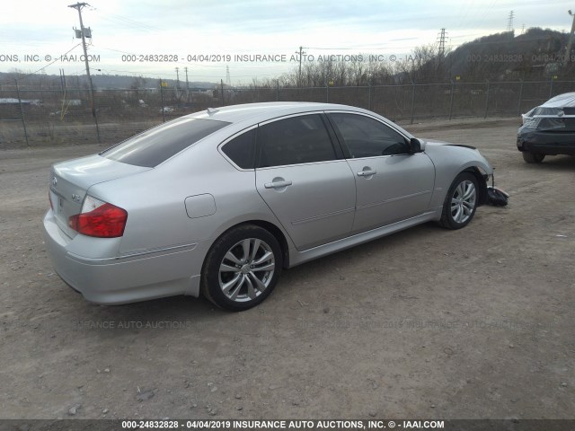 JNKAY01E08M603752 - 2008 INFINITI M35 SPORT SILVER photo 4