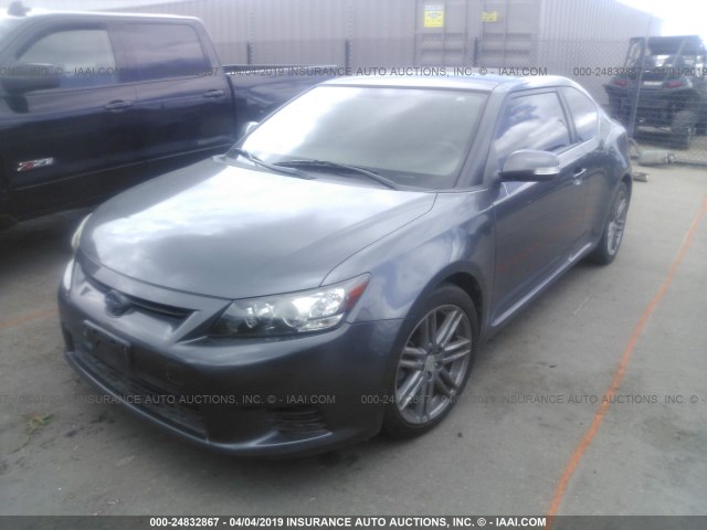 JTKJF5C73D3058657 - 2013 TOYOTA SCION TC ნაცრისფერი ფოტო 2