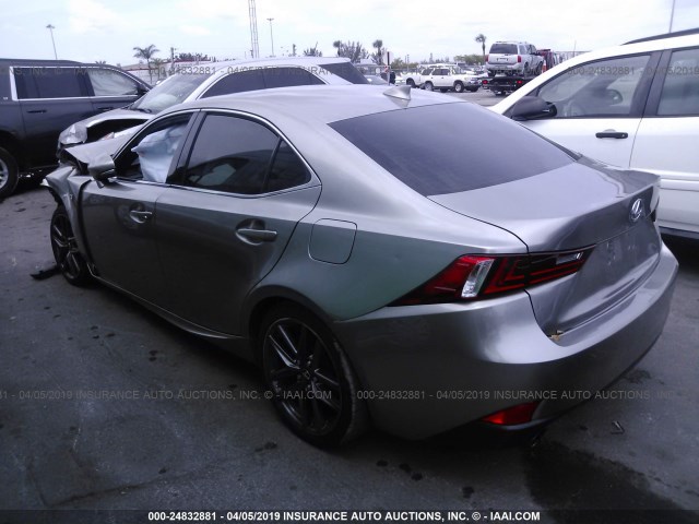 JTHBF1D21F5070366 - 2015 LEXUS IS 250 GRAY photo 3