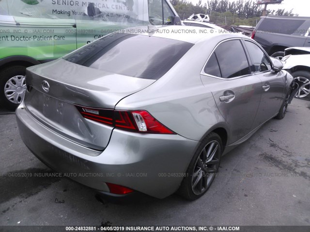 JTHBF1D21F5070366 - 2015 LEXUS IS 250 GRAY photo 4