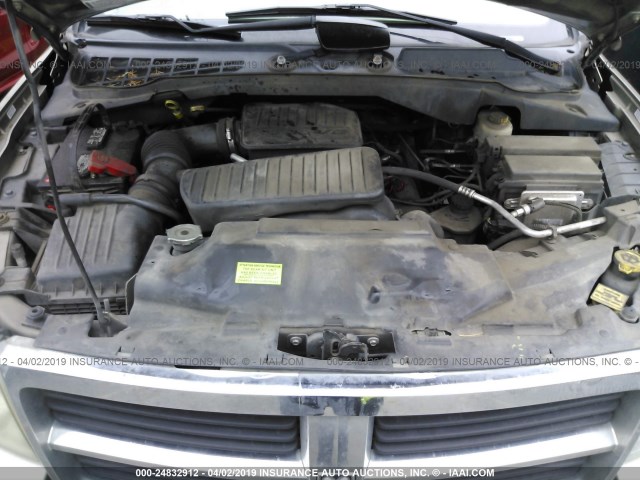 1D8HB48P17F537006 - 2007 DODGE DURANGO SLT TAN photo 10