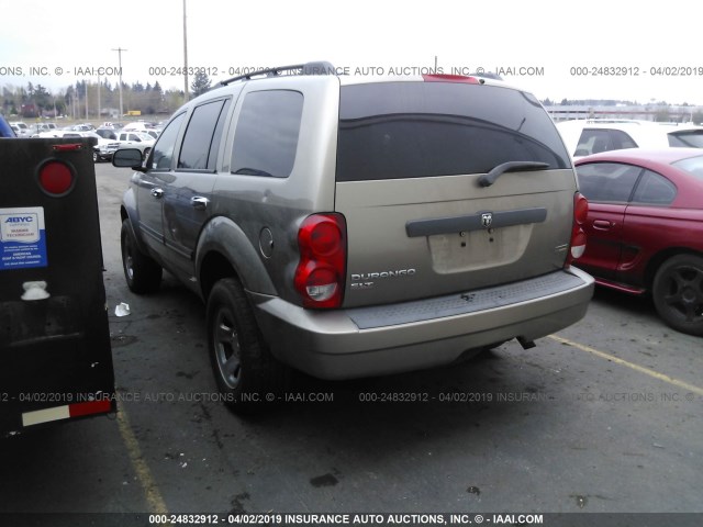 1D8HB48P17F537006 - 2007 DODGE DURANGO SLT TAN photo 3