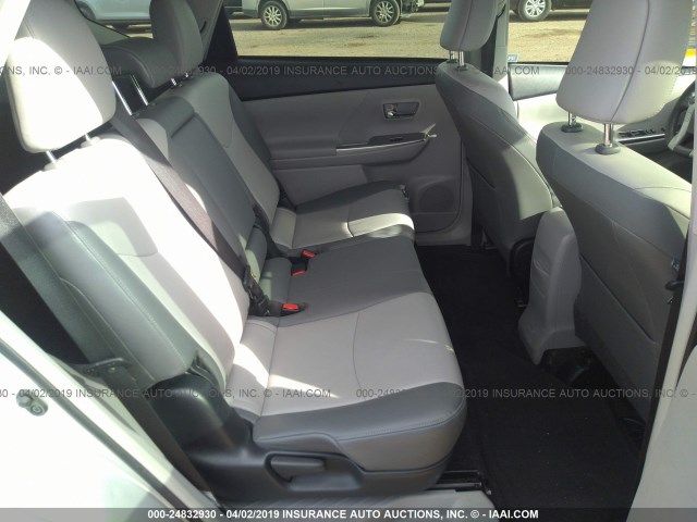 JTDZN3EU1FJ021688 - 2015 TOYOTA PRIUS V SILVER photo 8