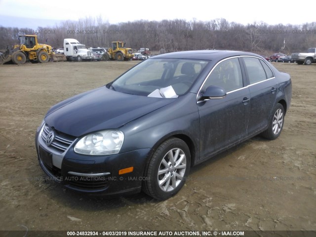 3VWRZ7AJ1AM069885 - 2010 VOLKSWAGEN JETTA SE/SEL Dark Blue photo 2