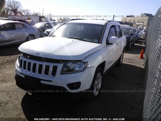 1C4NJDEB3GD619019 - 2016 JEEP COMPASS LATITUDE WHITE photo 2