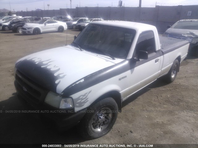 1FTYR10U1WPA94309 - 1998 FORD RANGER WHITE photo 2