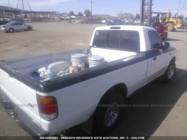 1FTYR10U1WPA94309 - 1998 FORD RANGER WHITE photo 4