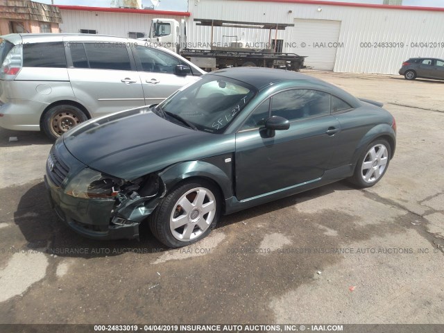 TRUWT28N111021714 - 2001 AUDI TT QUATTRO GREEN photo 2