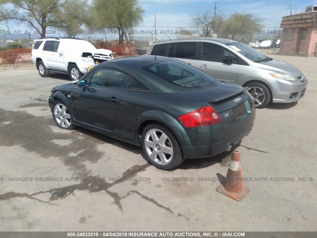 TRUWT28N111021714 - 2001 AUDI TT QUATTRO GREEN photo 3