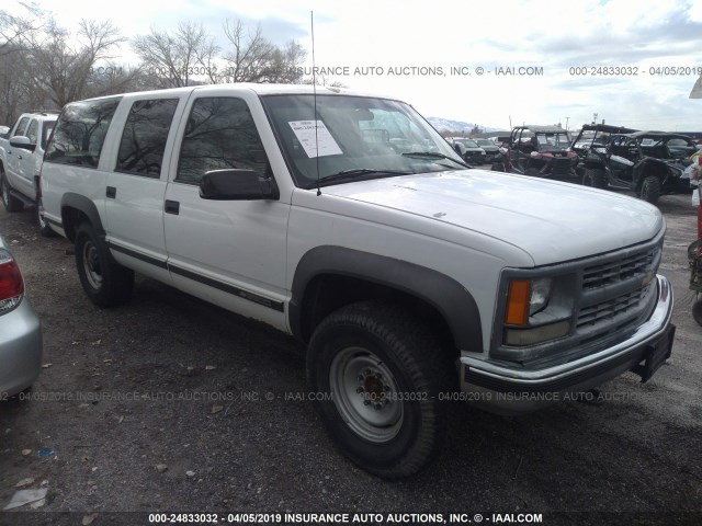 3GNGK26R9XG129443 - 1999 CHEVROLET SUBURBAN K2500 WHITE photo 1