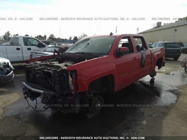 3GCUKREC9EG109790 - 2014 CHEVROLET SILVERADO K1500 LT RED photo 2