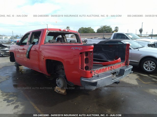 3GCUKREC9EG109790 - 2014 CHEVROLET SILVERADO K1500 LT RED photo 3