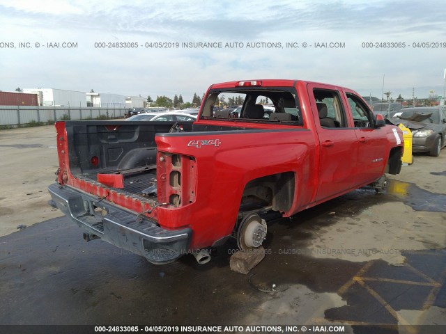 3GCUKREC9EG109790 - 2014 CHEVROLET SILVERADO K1500 LT RED photo 4