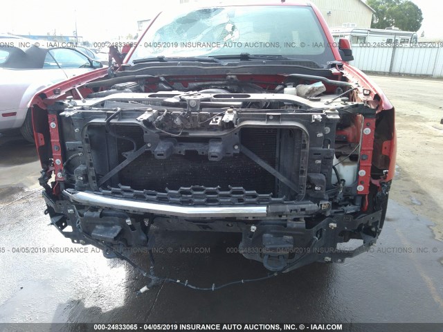 3GCUKREC9EG109790 - 2014 CHEVROLET SILVERADO K1500 LT RED photo 6