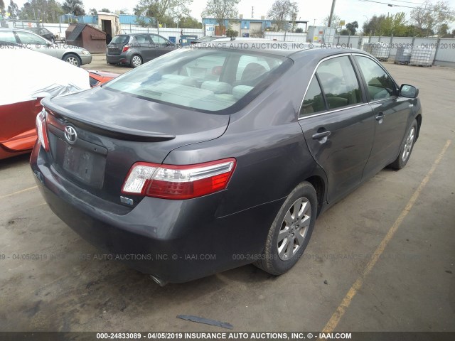 4T1BB46KX7U005031 - 2007 TOYOTA CAMRY NEW GENERAT HYBRID GRAY photo 4